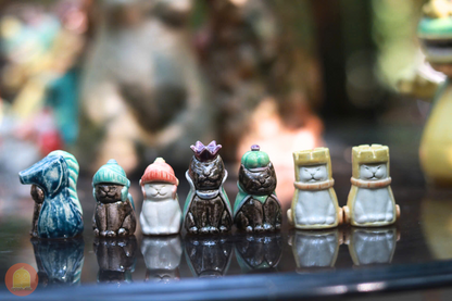 Bộ cờ vua mèo bằng gốm - Nghịch Đất - Clay Play