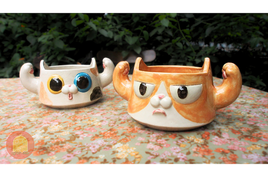 Cốc-Bát Mèo Bốc Cát - Nghịch Đất - Clay Play