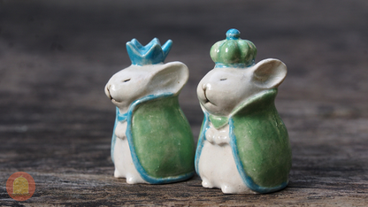 Bộ cờ vua chuột bằng gốm - Nghịch Đất - Clay Play