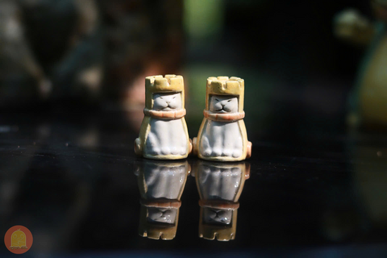 Bộ cờ vua mèo bằng gốm - Nghịch Đất - Clay Play